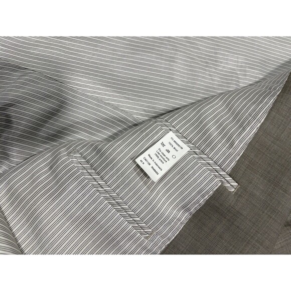 CALVIN KLEIN mens beige gray  100% WOOL sport coat  suit  jacket blazer 42 R - Picture 7 of 8